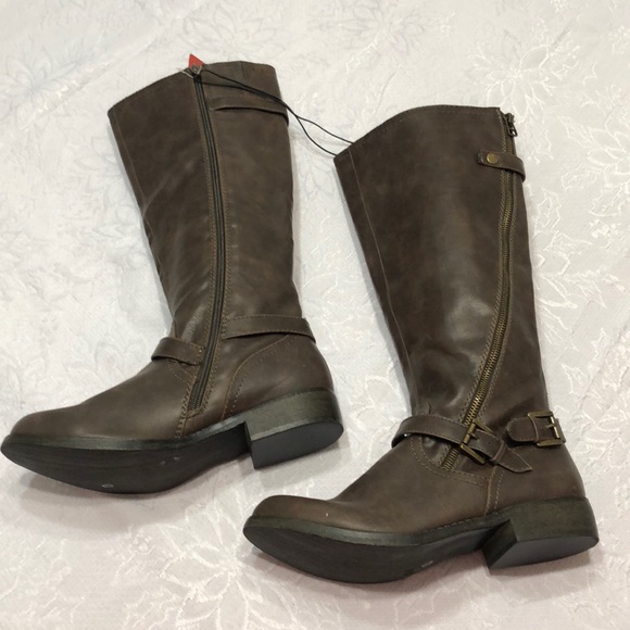 Mossimo Supply Co. Shoes - Mossimo Brown zip up Riding boots size 10